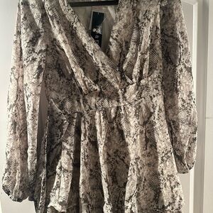 Snake Print flowy dress